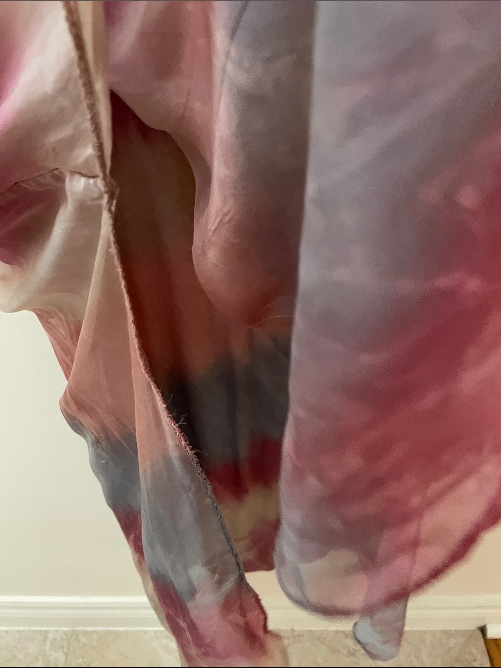 Made in Italy Layered Silk Dress - Picture 8 of 12